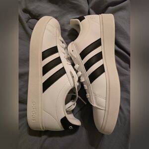 Adidas Women's Classic White and Black Sneakers - Grand Court